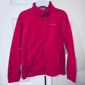 GIRLS Columbia pink fleece jacket, great condition
